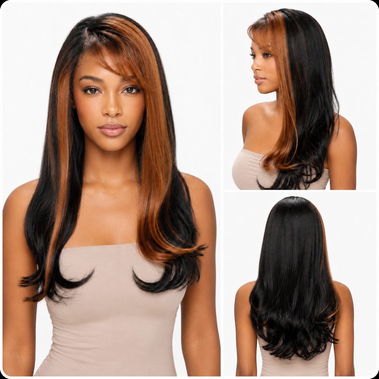 Kuknus Lace Komal Synthetic Lace Front Wig with Side Bangs