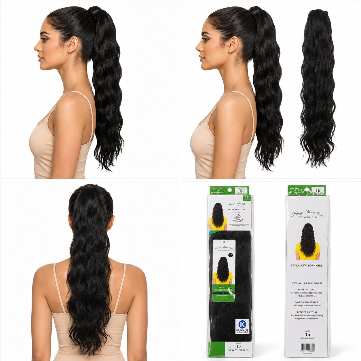 Kuknus Ponytail Style New York Girl