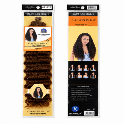 Kuknus Style Deep Twist Bulk Synthetic Braiding Hair