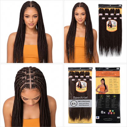 Kuknus Braids 8x Value Pack Pre-Stretched 26"