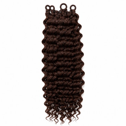 Kuknus Beach Curl Bulk Synthetic Braiding Hair, 20"