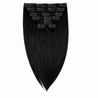 Darbro Doja Synthetic Silk Press Straight Clip-In Hair Extensions 22"
