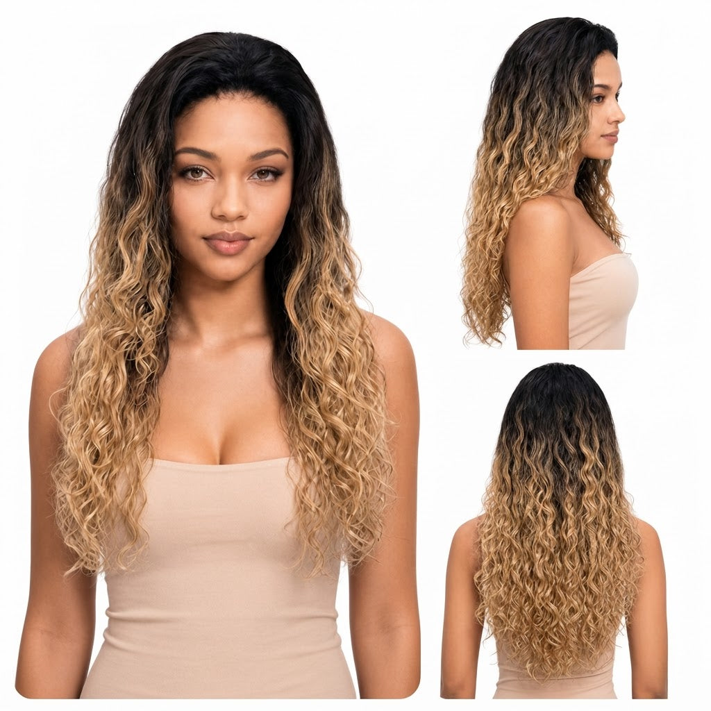 Kuknus Dumba2 - Synthetic Lace Front Wig with Natural Baby Hairline