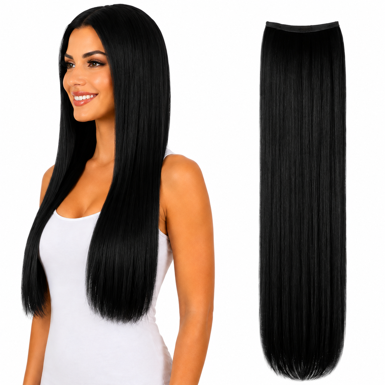 Ei Luxury 100% Human Hair 7 Pcs Clip-in Extensions 22"