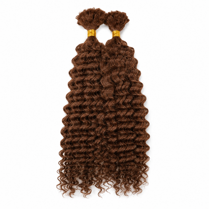 Kuknus Human Hair Blend Boho Water Wave Bulk 22"