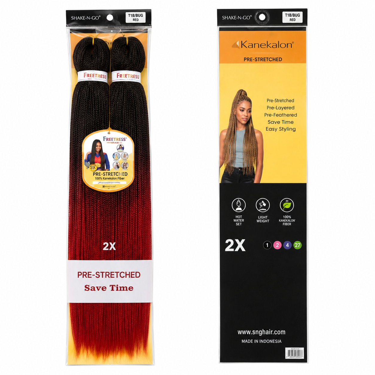 Kuknus Braids 2x Value Pack Pre-Stretched 26"