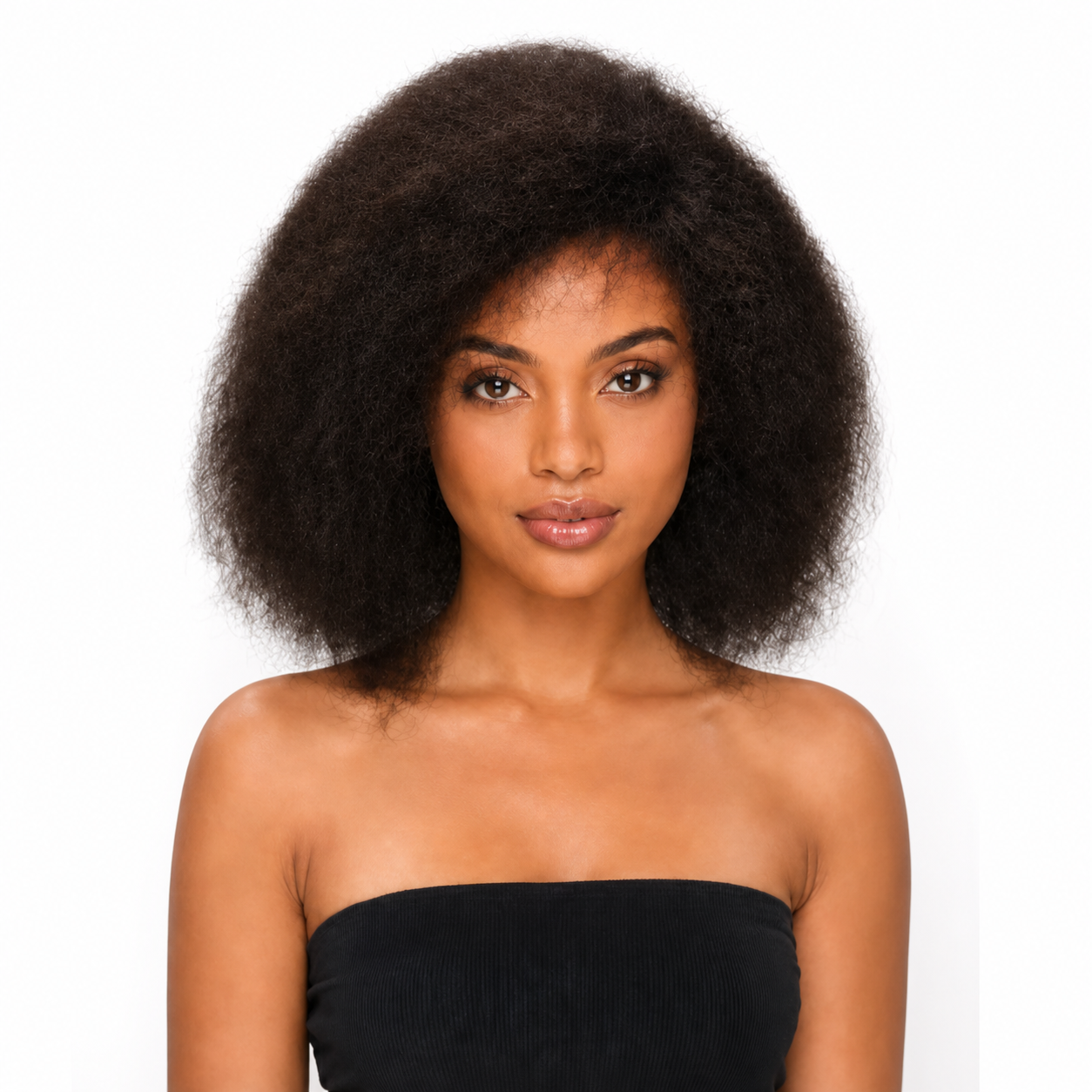 Black Angle Lulu - Synthetic Short Kinky Curly Hair Wig