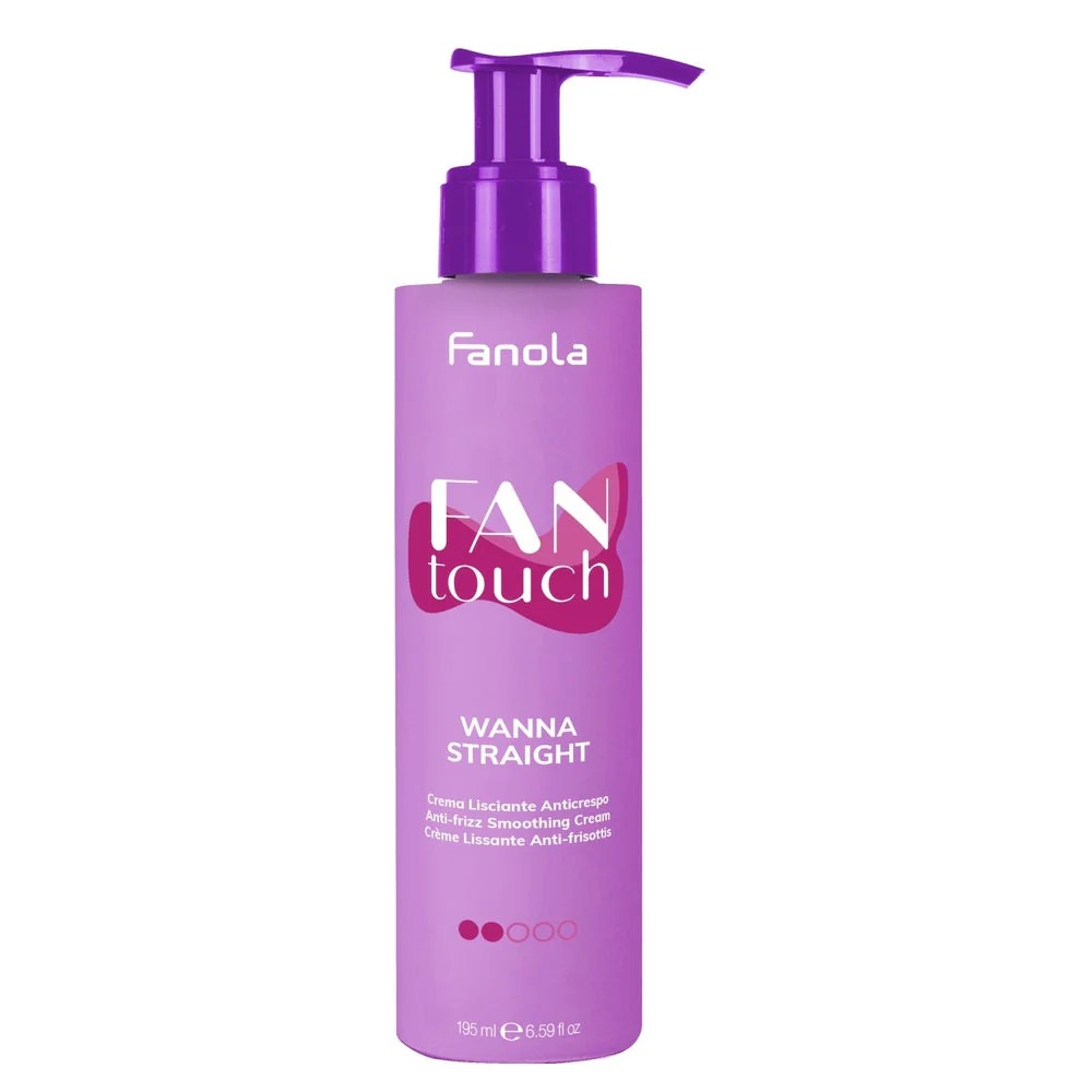 Fanola Anti-Frizz Straightening Cream Wanna Straight Fantouch 195ml-Styling Cream-Beauty and hair supply