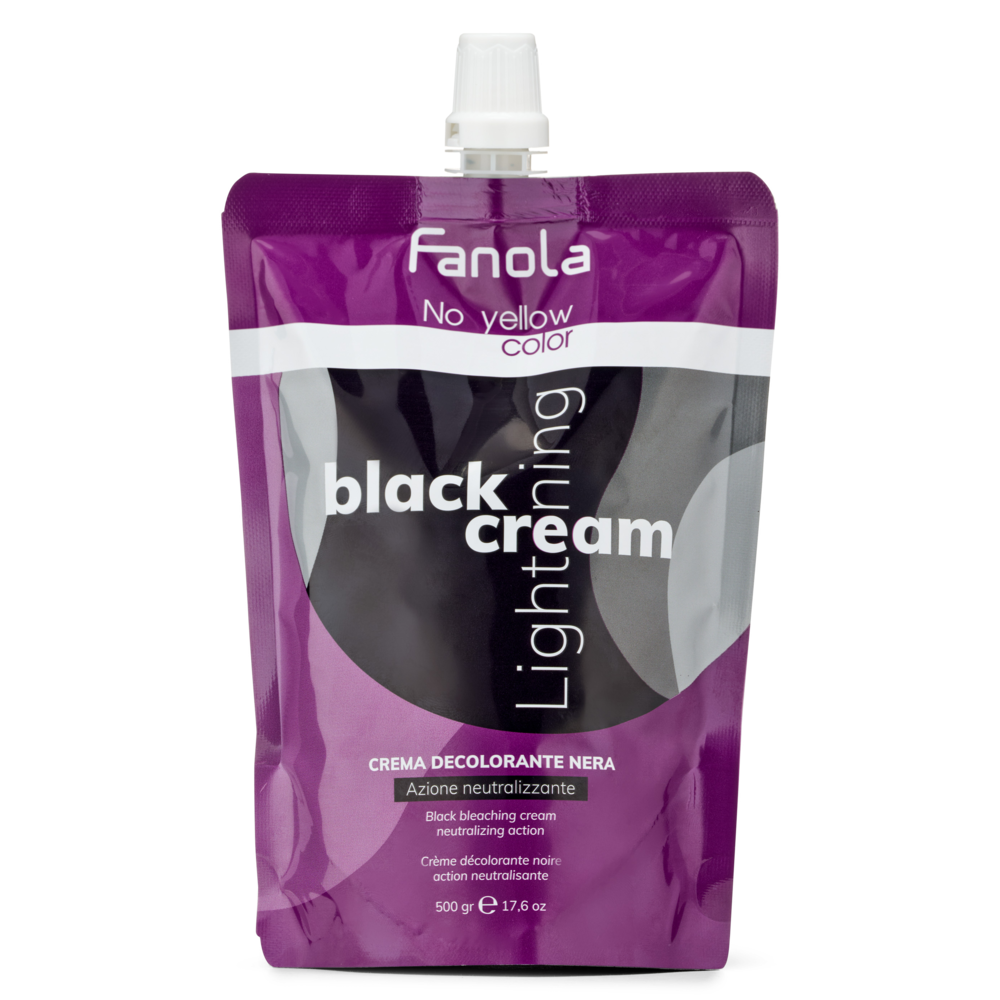 Fanola Black Bleaching Cream No Yellow Vegan 500g-Bleaching Cream-Beauty and hair supply