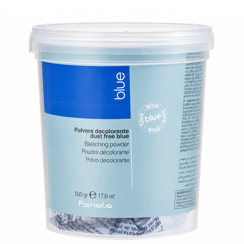 Fanola Blue Bleaching Powder Jar 500g-Bleaching Powder-Beauty and hair supply