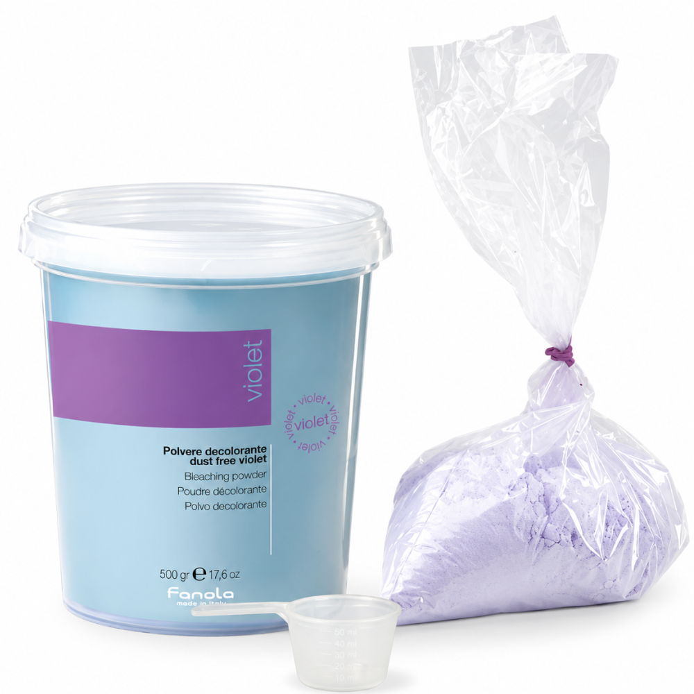 Fanola Compact Violet Bleaching Powder Jar 500g-Bleaching Powder-Beauty and hair supply