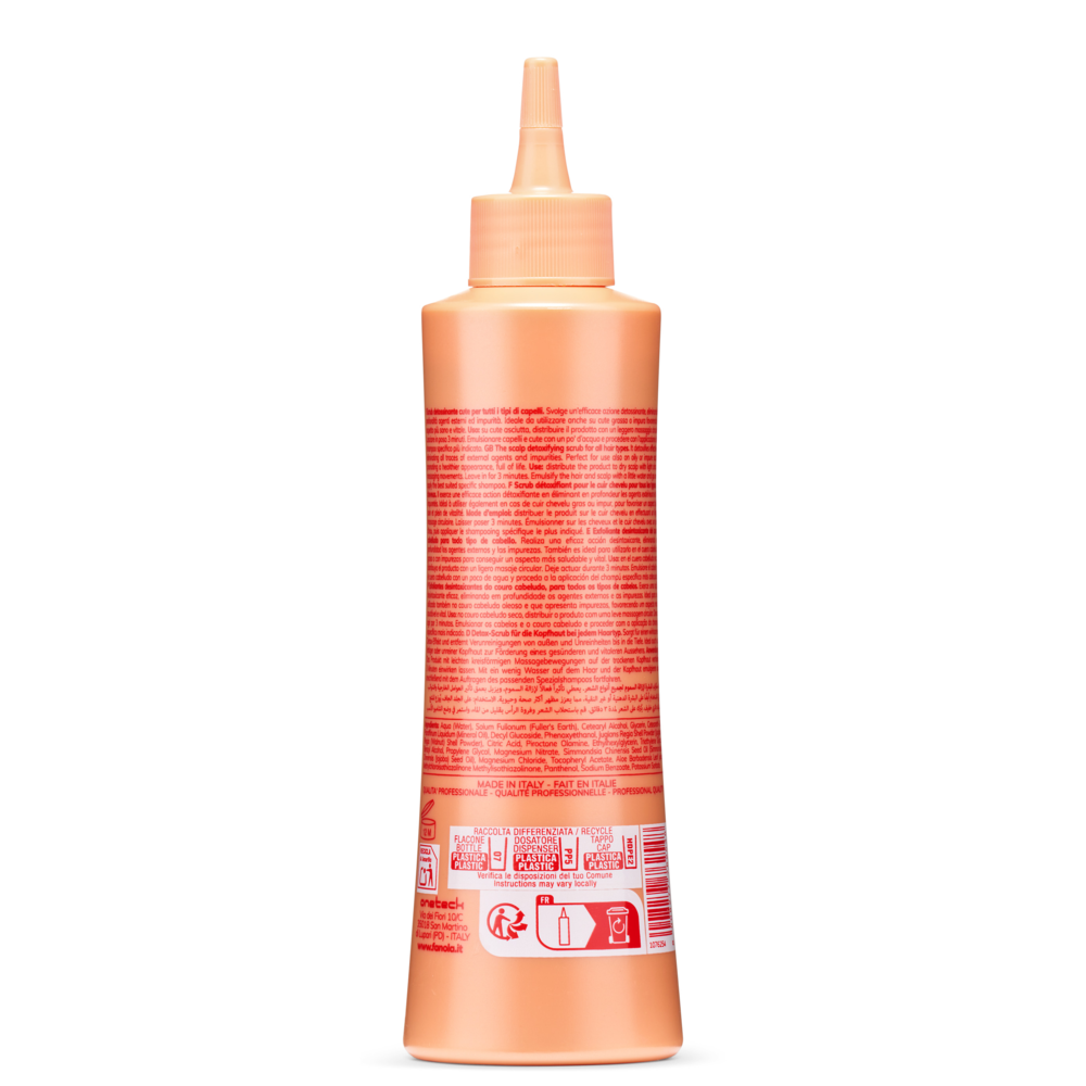 Fanola Detox Scalp Scrub Fluid Gel Vitamins Energy 195ml-Pre-Shampoo-Beauty and hair supply
