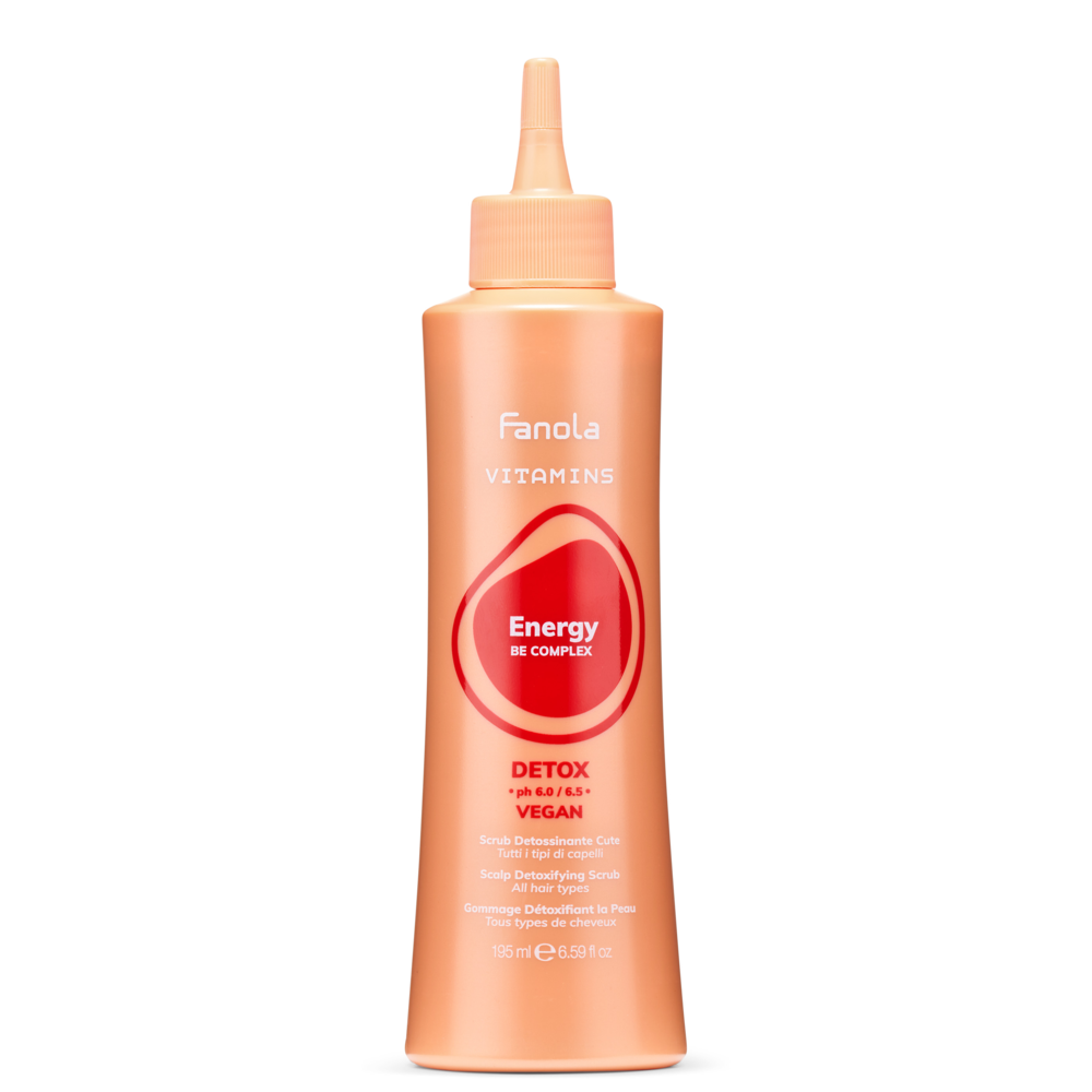 Fanola Detox Scalp Scrub Fluid Gel Vitamins Energy 195ml-Pre-Shampoo-Beauty and hair supply