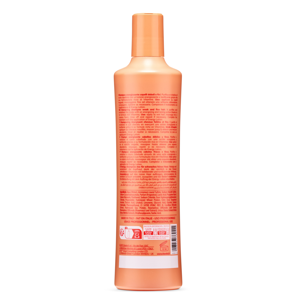 Fanola Hair Loss Energizing Vitamins Shampoo-Repairing Shampoo-Beauty and hair supply