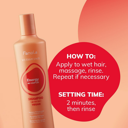 Fanola Hair Loss Energizing Vitamins Shampoo-Repairing Shampoo-Beauty and hair supply