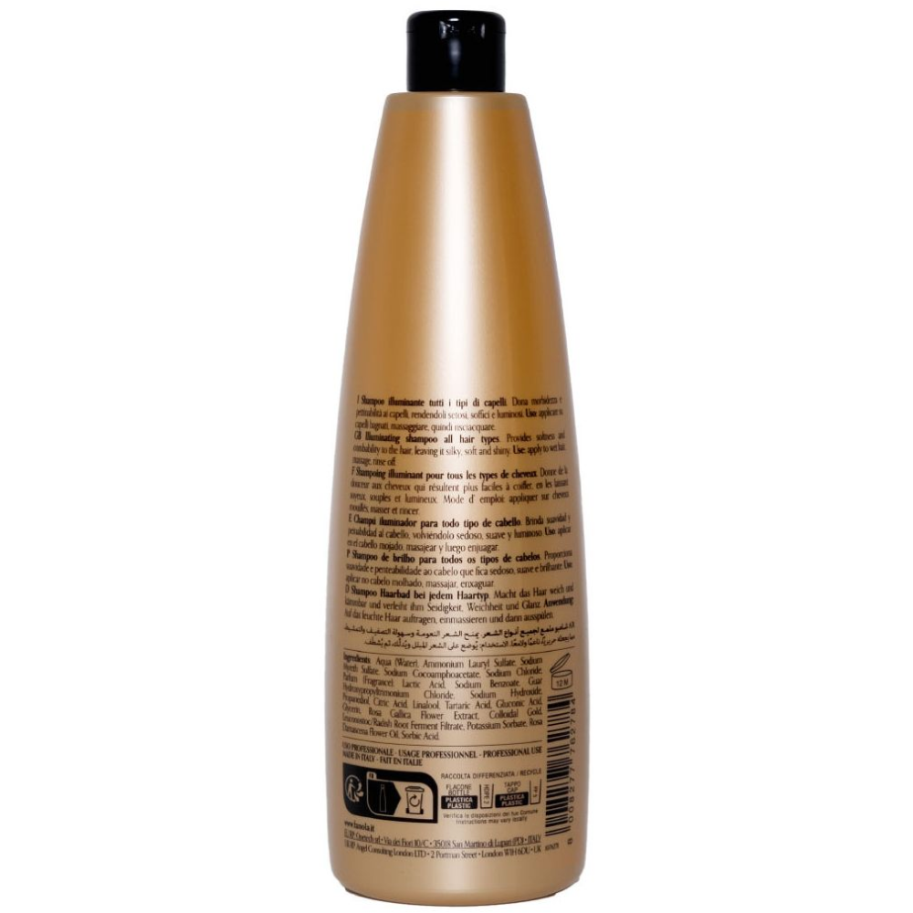 Fanola Illuminating Oro Therapy Shampoo 1000ml-Cleansing Shampoo-Beauty and hair supply