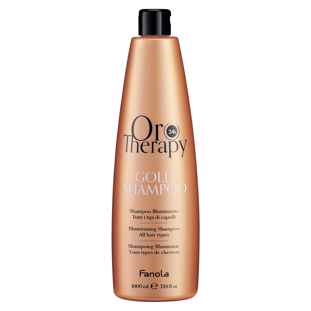 Fanola Illuminating Oro Therapy Shampoo 1000ml-Cleansing Shampoo-Beauty and hair supply