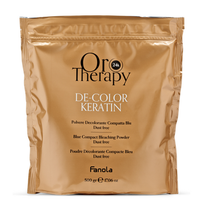 Fanola Keratin Oro Therapy Bleach 500g-Bleaching Powder-Beauty and hair supply