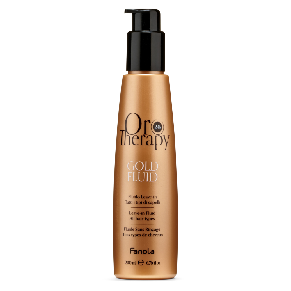 Fanola Leave-In Fluid Oro Therapy All Hair Types 200ml-Leave-in Cream-Beauty and hair supply
