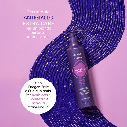 Fanola No Yellow Extra Care Mask Wonder-Hair Mask-Beauty and hair supply