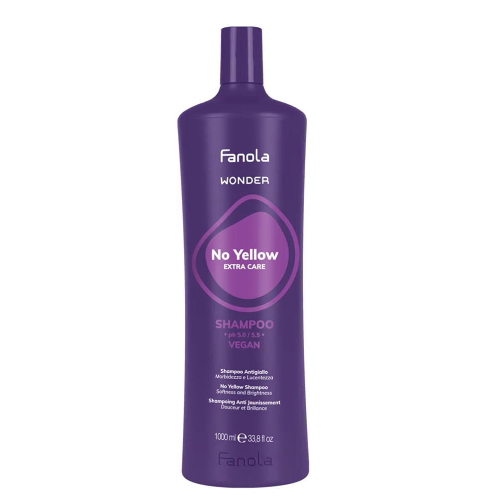 Fanola No Yellow Extra Care Wonder Shampoo Vegan-Toning Shampoo-Beauty and hair supply