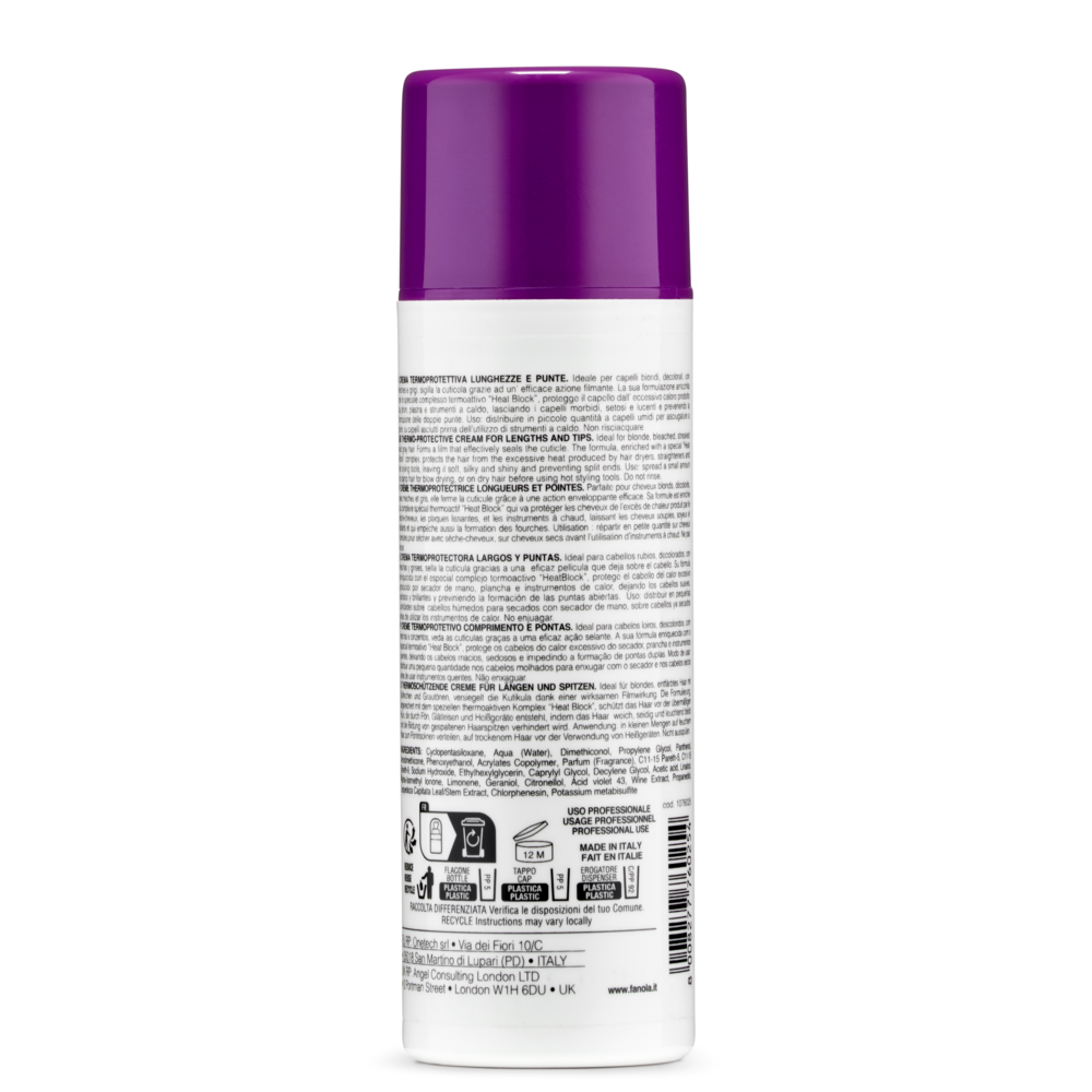 Fanola No Yellow Thermo-Protective Cream 150ml-Heat Care-Beauty and hair supply