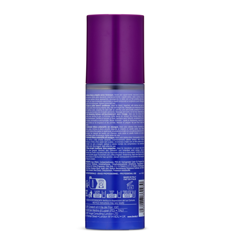 Fanola No Yellow Two-Phase Leave-In Conditioner 150ml-Leave-in Conditioner-Beauty and hair supply