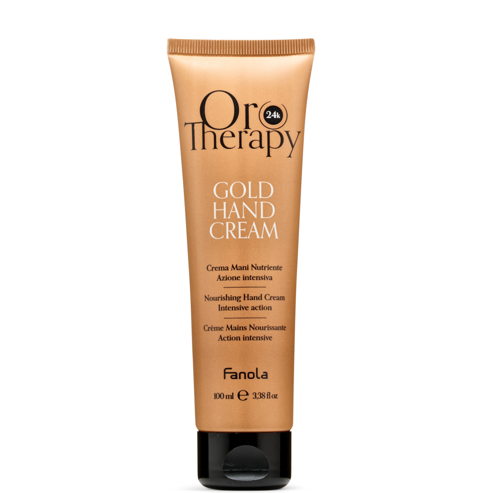 Fanola Oro Therapy Gold Hand Cream 100ml-Hand Cream-Beauty and hair supply