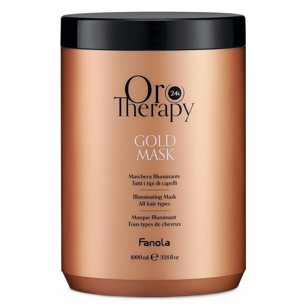 Fanola Oro Therapy Gold Illuminating Mask 1000ml-Hair Mask-Beauty and hair supply