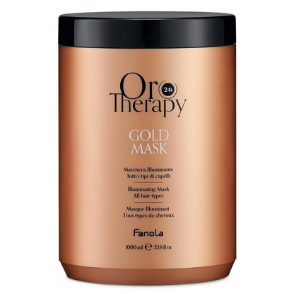 Fanola Oro Therapy Gold Illuminating Mask 1000ml-Hair Mask-Beauty and hair supply