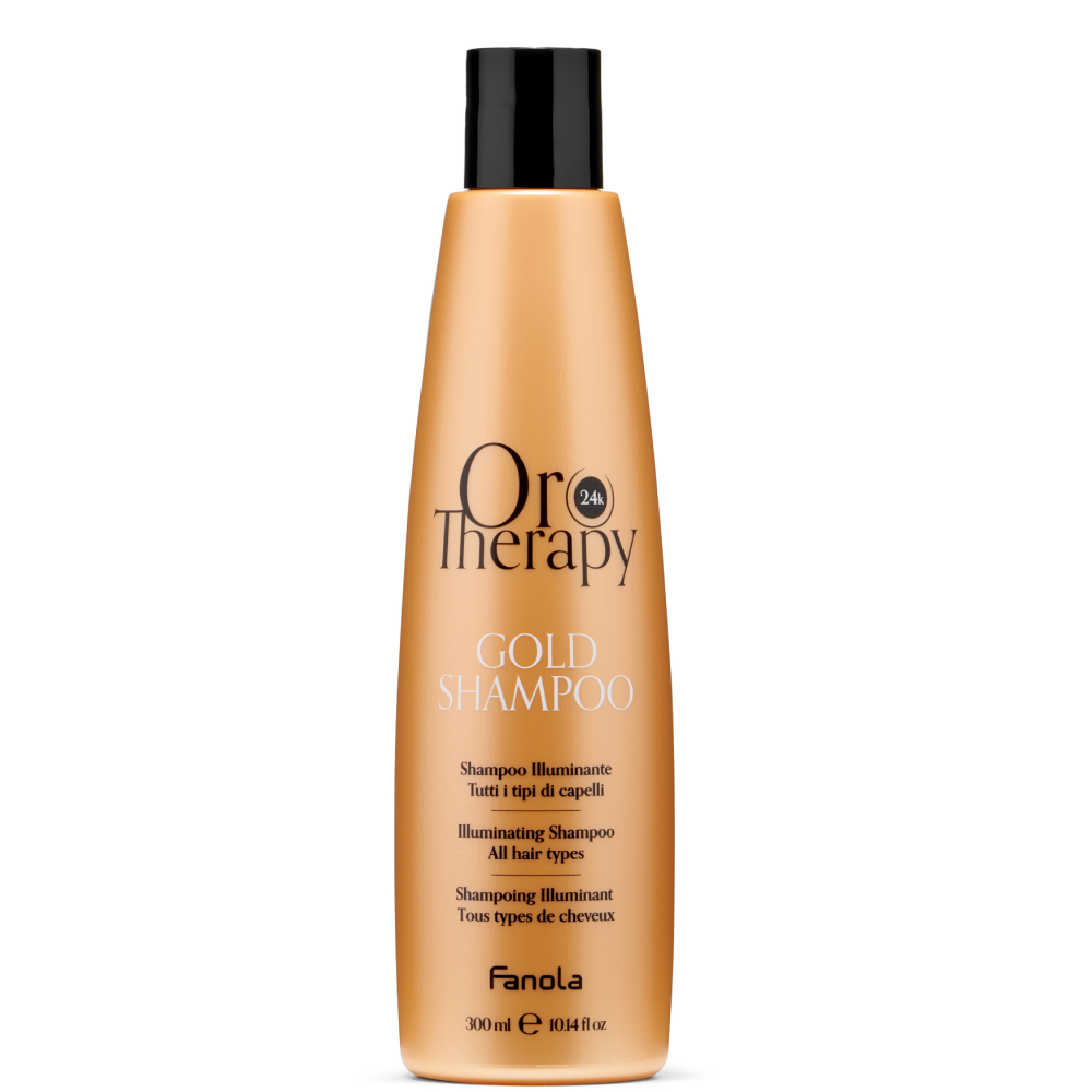 Fanola Oro Therapy Gold Illuminating Shampoo New Format 300ml-Gentle Shampoo-Beauty and hair supply