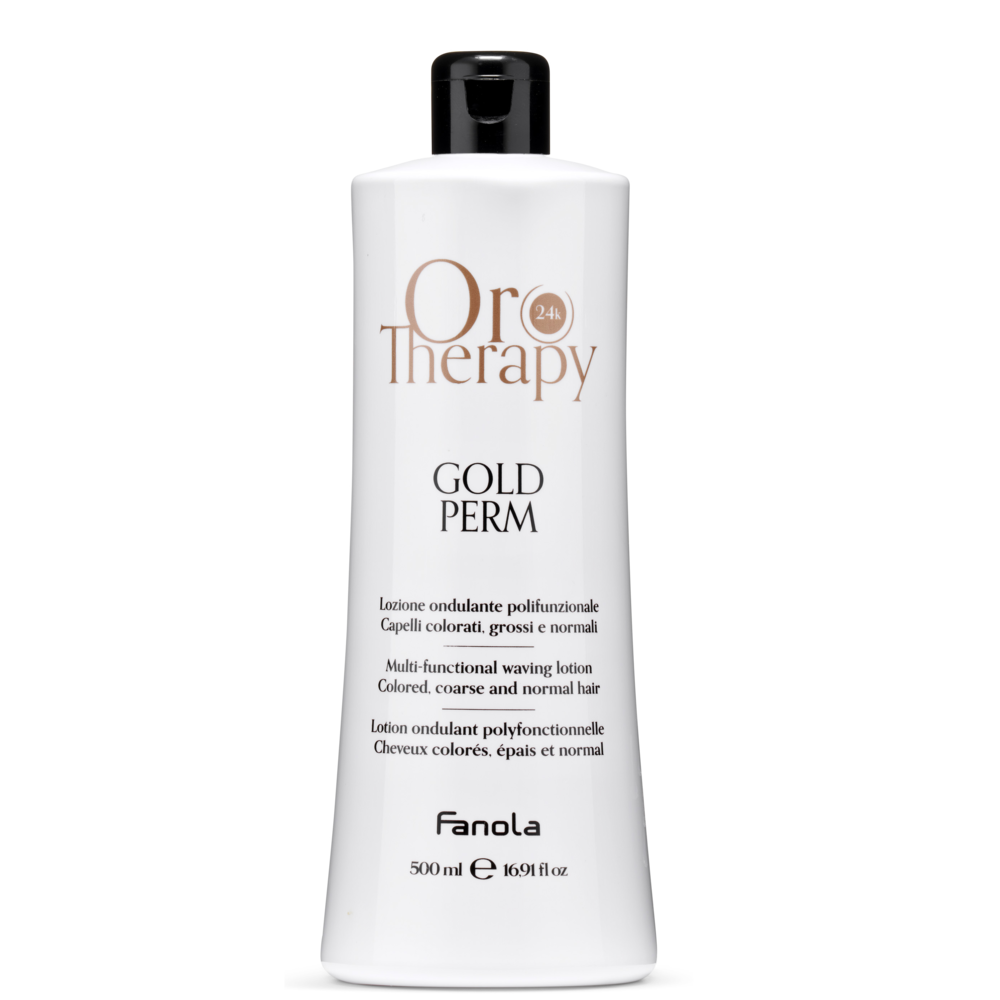 Fanola Oro Therapy Gold Perm 500ml-Hair Cream-Beauty and hair supply