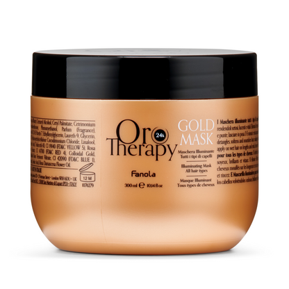 Fanola Oro Therapy Illuminating Mask 300ml-Hair Mask-Beauty and hair supply