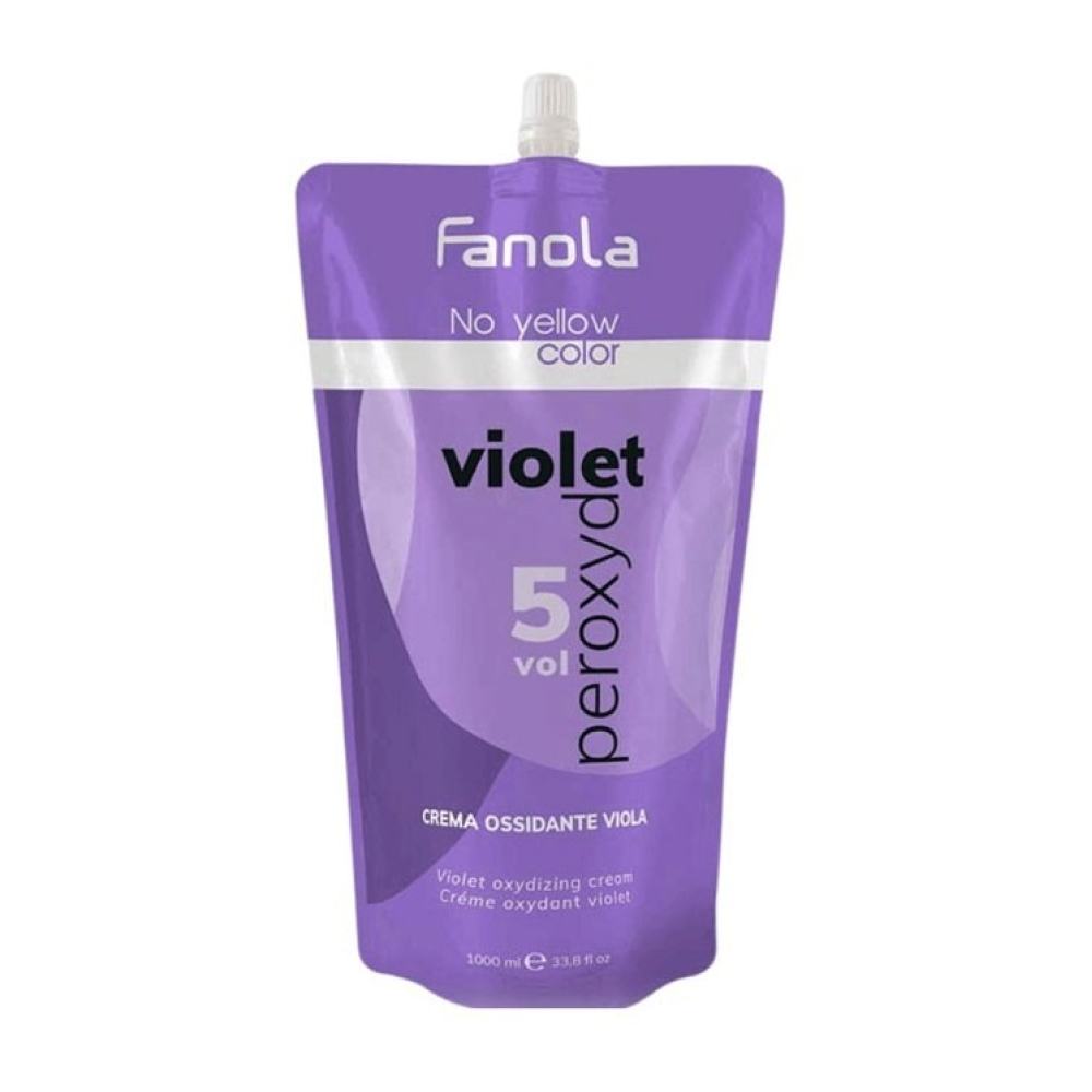 Fanola Violet Oxidizing Cream No Yellow 1000ml-Hair Color Developer-Beauty and hair supply