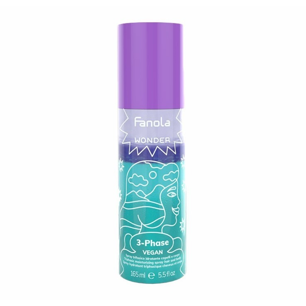Fanola Wonder 3-Phase Hair &amp; Body 165ml-Leave-in Mist Spray-Beauty and hair supply