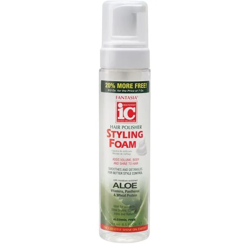 Fantasia IC Aloe Vera Polisher Styling Foam 8.7 oz-All-Beauty and hair supply