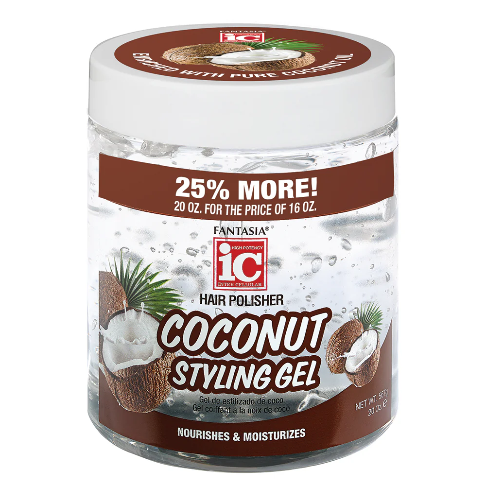 Fantasia IC Coconut Styling Gel 20oz-All-Beauty and hair supply