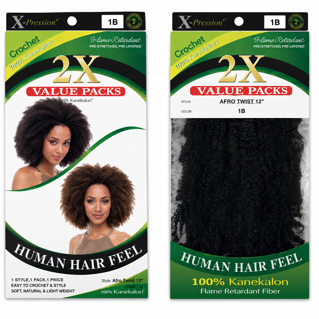 Kuknus Afro Kinky Bulk Synthetic Braiding Hair, 24"