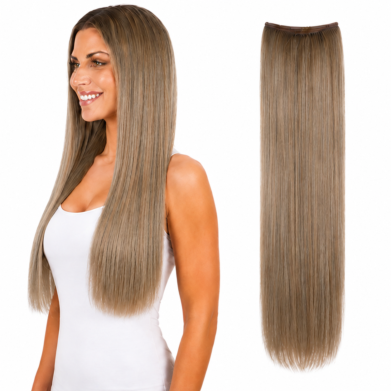 Ei Luxury 100% Human Hair 7 Pcs Clip-in Extensions 22"