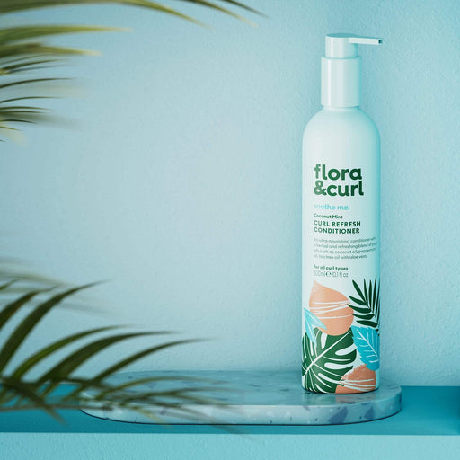 Flora & Curl Coconut Mint Curl Refresh Conditioner 300ml - Beauty and Hair Supply