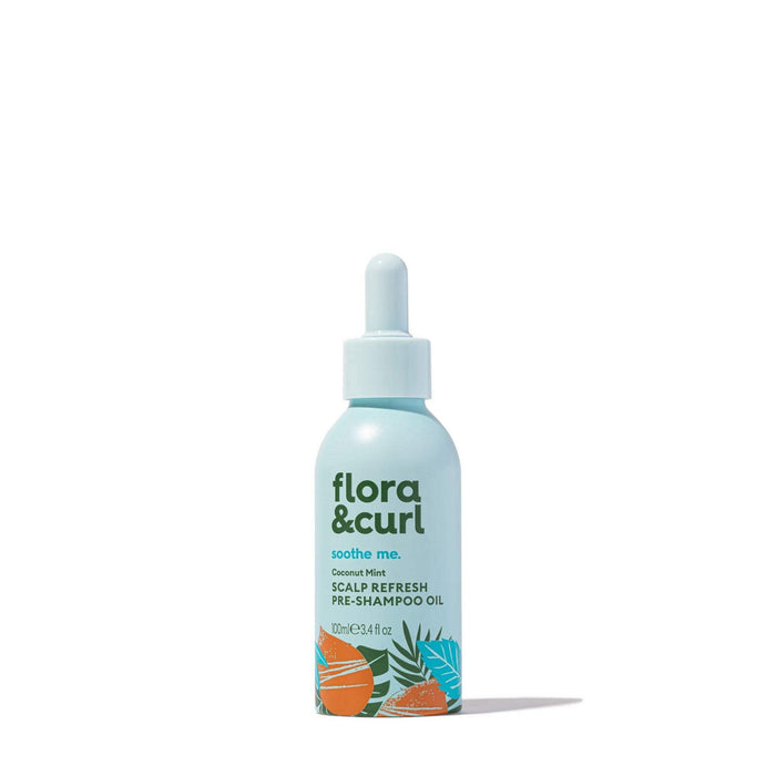 Flora & Curl Coconut Mint Scalp Refresh Pre-Shampoo Oil 50ml - Beauty and Hair Supply