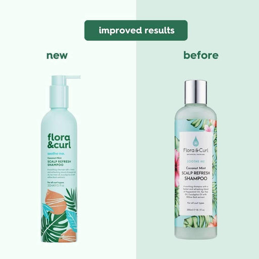Flora & Curl Coconut Mint Scalp Refresh Shampoo 300ml - Beauty and Hair Supply