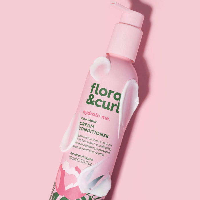 Flora & Curl Rose Water Cream Conditioner 300ml - Beauty and Hair Supply