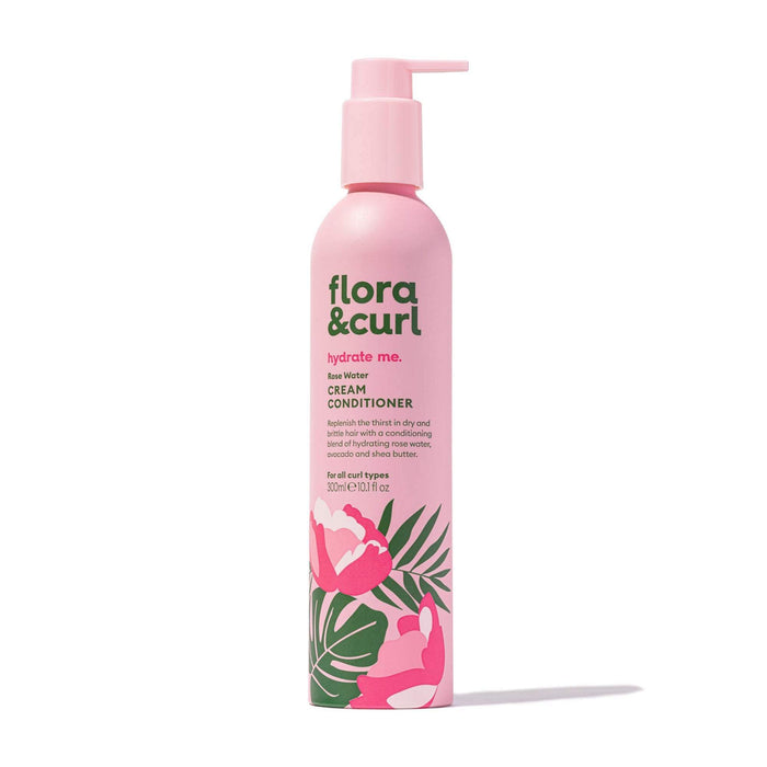 Flora & Curl Rose Water Cream Conditioner 300ml - Beauty and Hair Supply