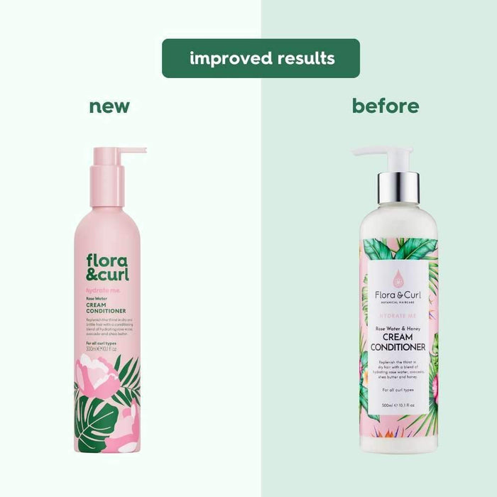 Flora & Curl Rose Water Cream Conditioner 300ml - Beauty and Hair Supply
