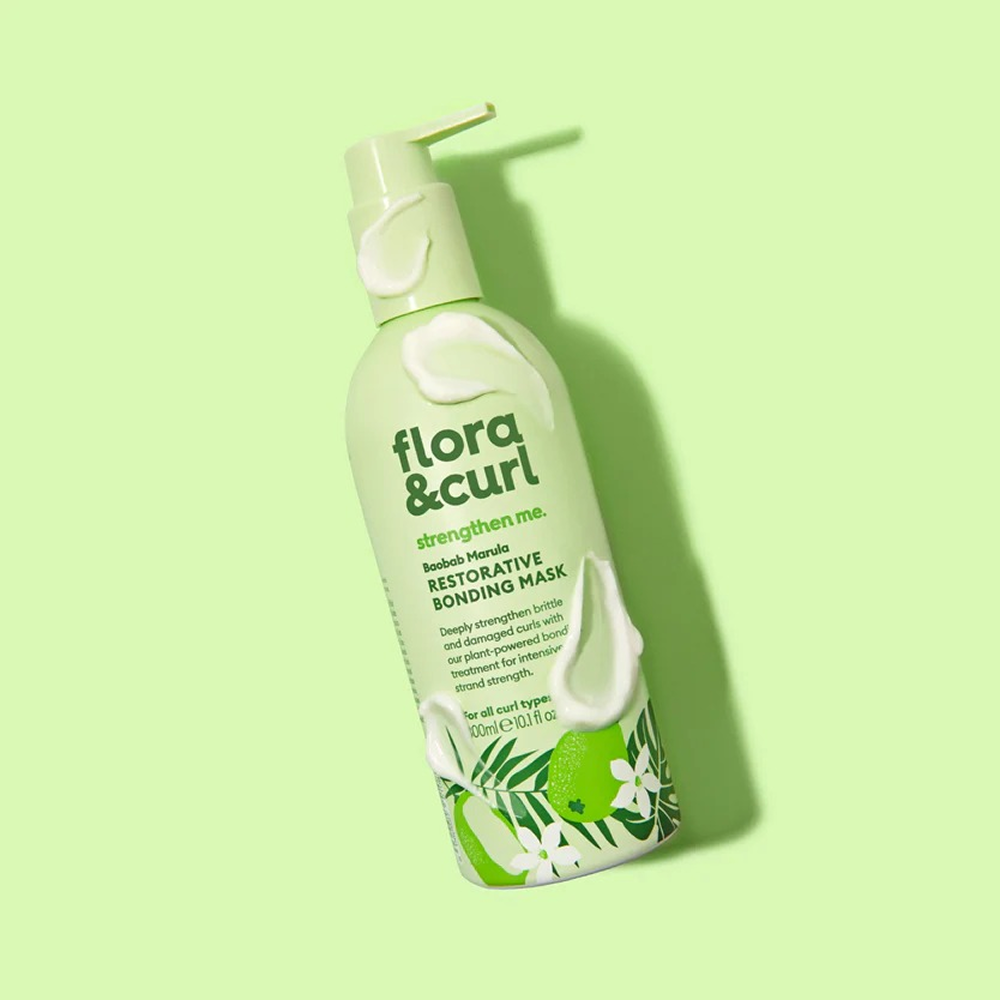 Flora &amp; Curl Baobab Marula Restorative Bonding Mask 300ml-Hair Mask-Beauty and hair supply