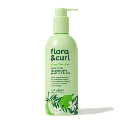 Flora &amp; Curl Baobab Marula Restorative Bonding Mask 300ml-Hair Mask-Beauty and hair supply