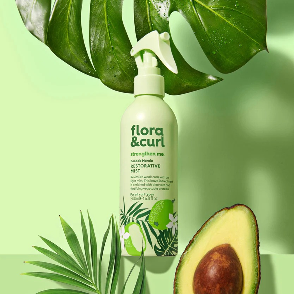 Flora &amp; Curl Baobab Marula Restorative Mist 200ml-Hair Mist-Beauty and hair supply