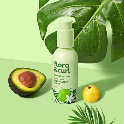 Flora &amp; Curl Baobab Marula Restorative Serum 100ml-Hair Serum-Beauty and hair supply