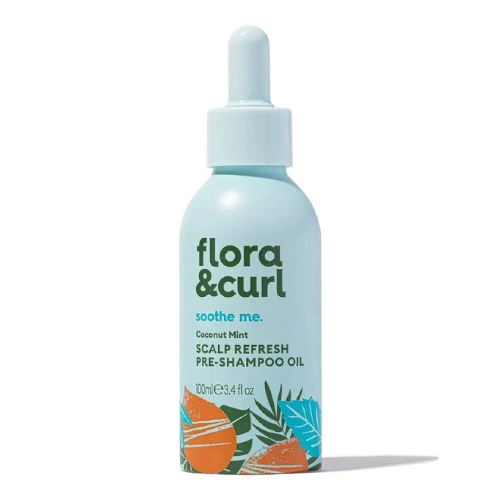 Flora &amp; Curl Coconut Mint Scalp Refresh Pre &amp; Post Shower Treatment Duo-Hair Care Kit-Beauty and hair supply